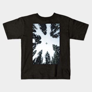 Low Angle Airplane Kids T-Shirt